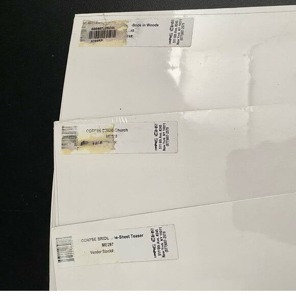 Sealed Tim Burton's Corpse Bride Pictures Bundle, 3 Matted 11 x 14 Photos - Picture 5 of 5